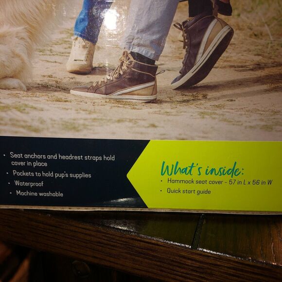 PetSafe NWT Happy Ride Dog Hammock Seat Cover for Cars  57"x 56" Tan - Picture 5 of 5